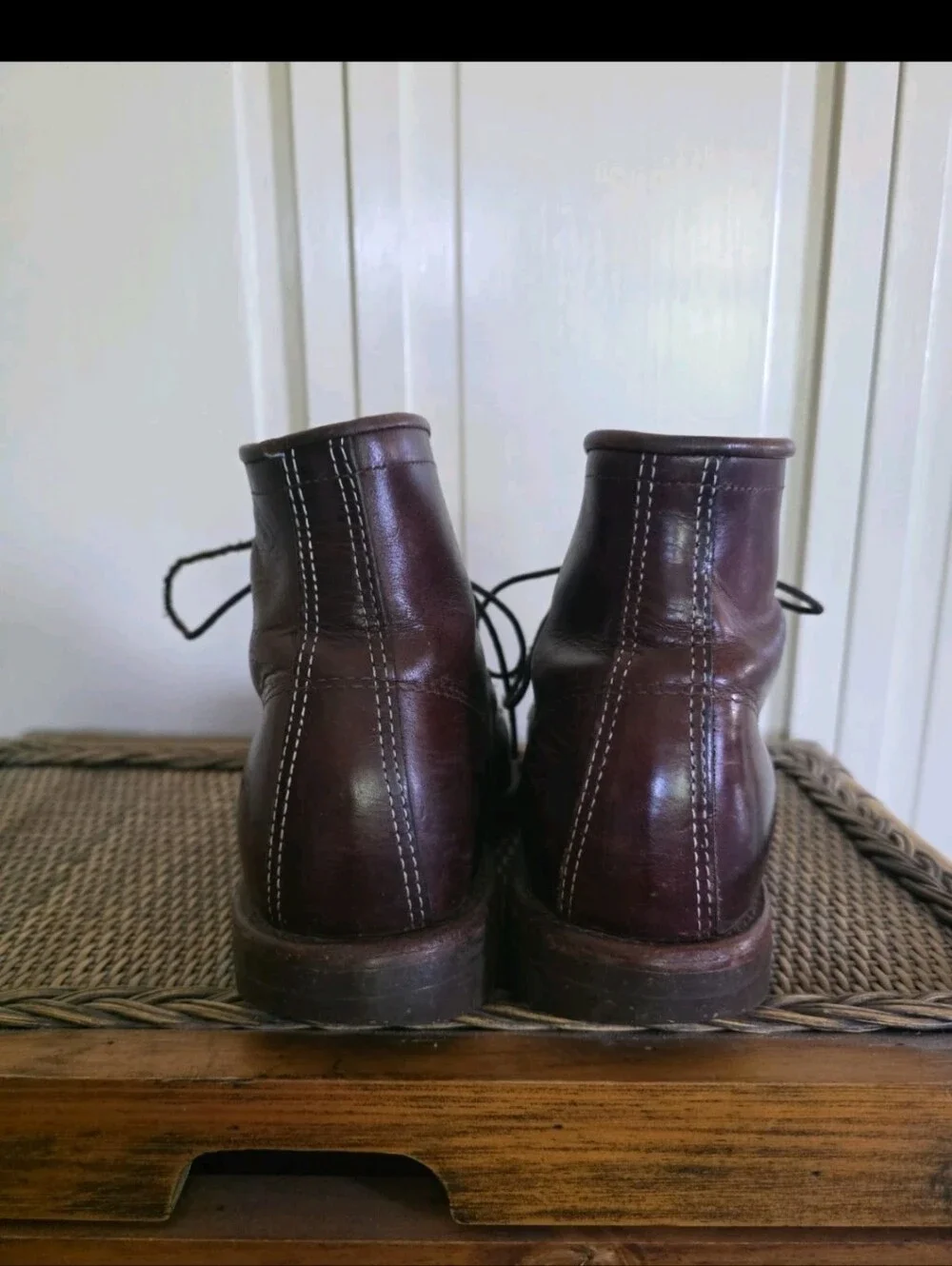 Mens Vintage Chippewa L.L. Bean Katahdin Leather Cordovan Boots Sz 9D